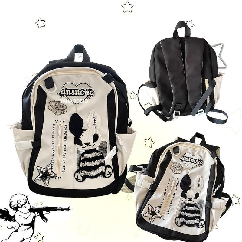 YAHAO-Tas Sekolah Kelinci Mode Baru Ransel Komuter Berkapasitas Besar Untuk Anak Perempuan