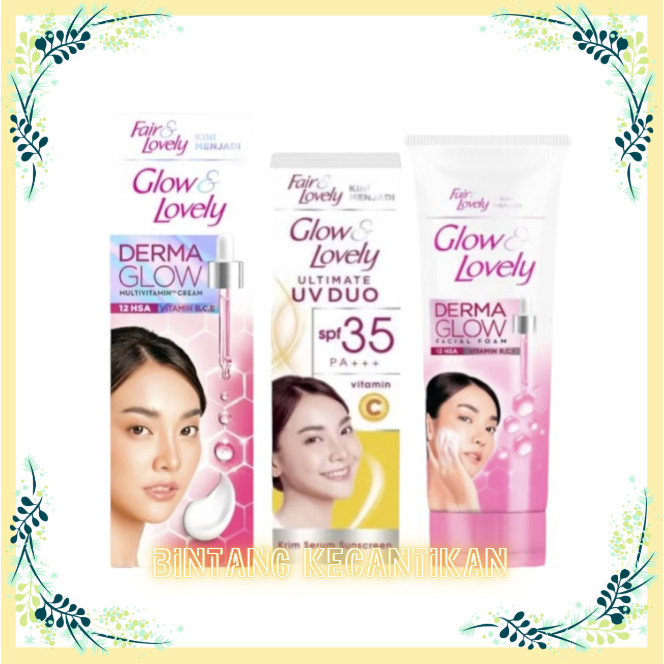 Glow and Lovely Cream Multi Vitamin Cream Wajah Fair & Lovely & Vit C