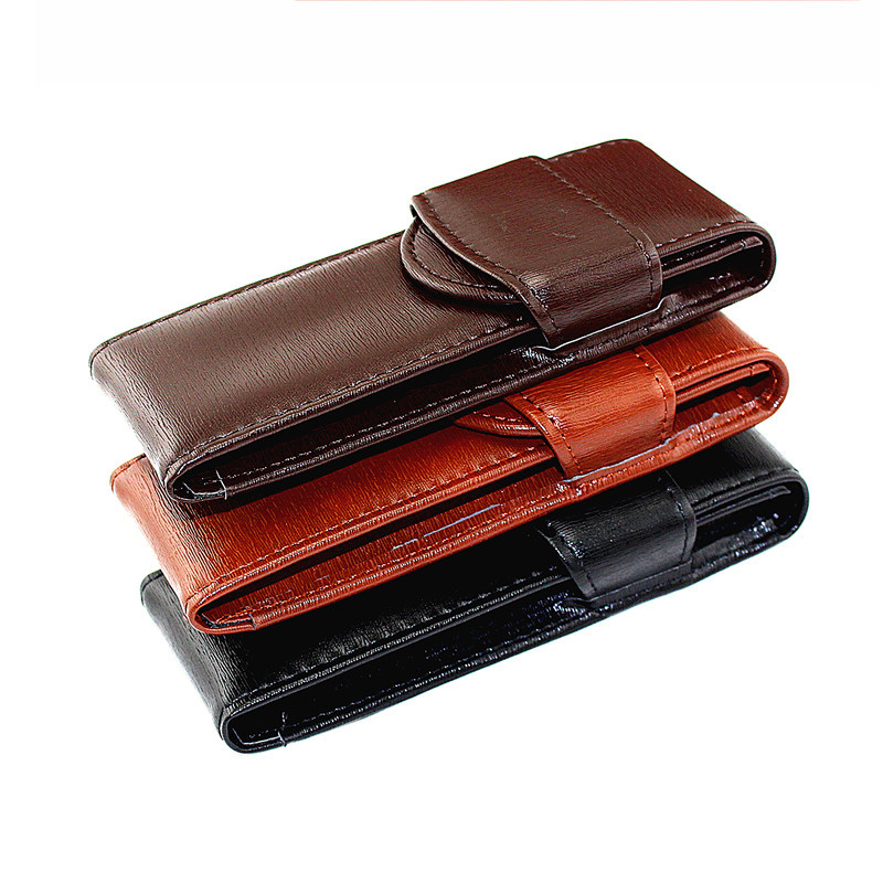 

Fountain Pen / Roller Pen Pencil Case Pen Bag Real Leather Quality Washed Cowhide Black /Coffee Pen Pouch / Holder