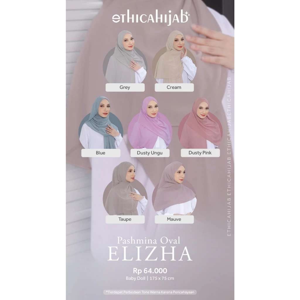 ETHICA HIJAB PASMINA OVAL ELIZHA