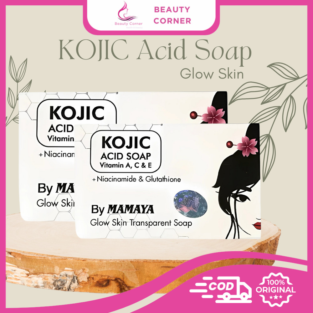 Mamaya Kojic Acid Glow Skin Transparent Soap With Niacinamide & Glutathion
