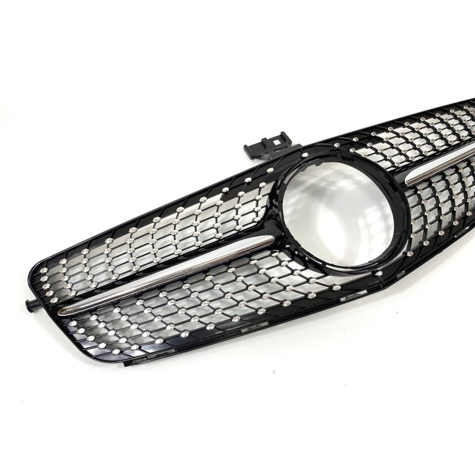 Grill Mobil Mercedes W204 C-Class - Ornamen Masker Depan Asli - Bahan ABS Kuat - Tahan Cuaca - Cocok