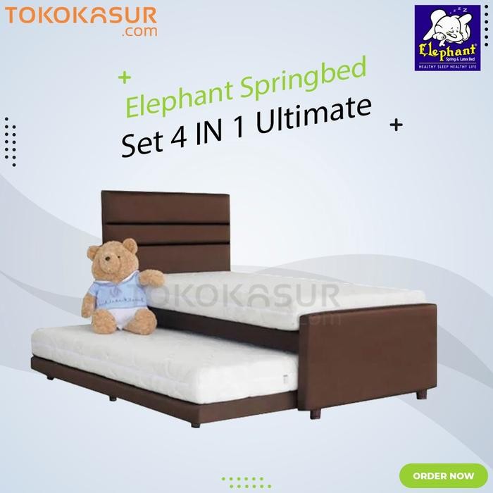 Elephant Springbed Set Tipe 4 in 1 Ultimate - 90X200