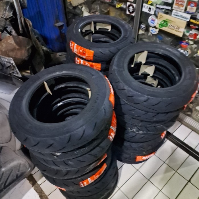 JUAL Sepasang ban tubless maxxis ring 10 350/10 baru produksi 2024 untuk vespa px sprint excel exclu
