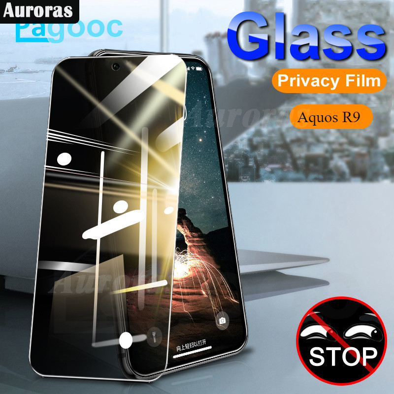 (2 Potongan) Kaca Privasi untuk Sharp Aquos R9 Pro Screen Protector Film untuk Sharp Aquos R7 R8S Pr