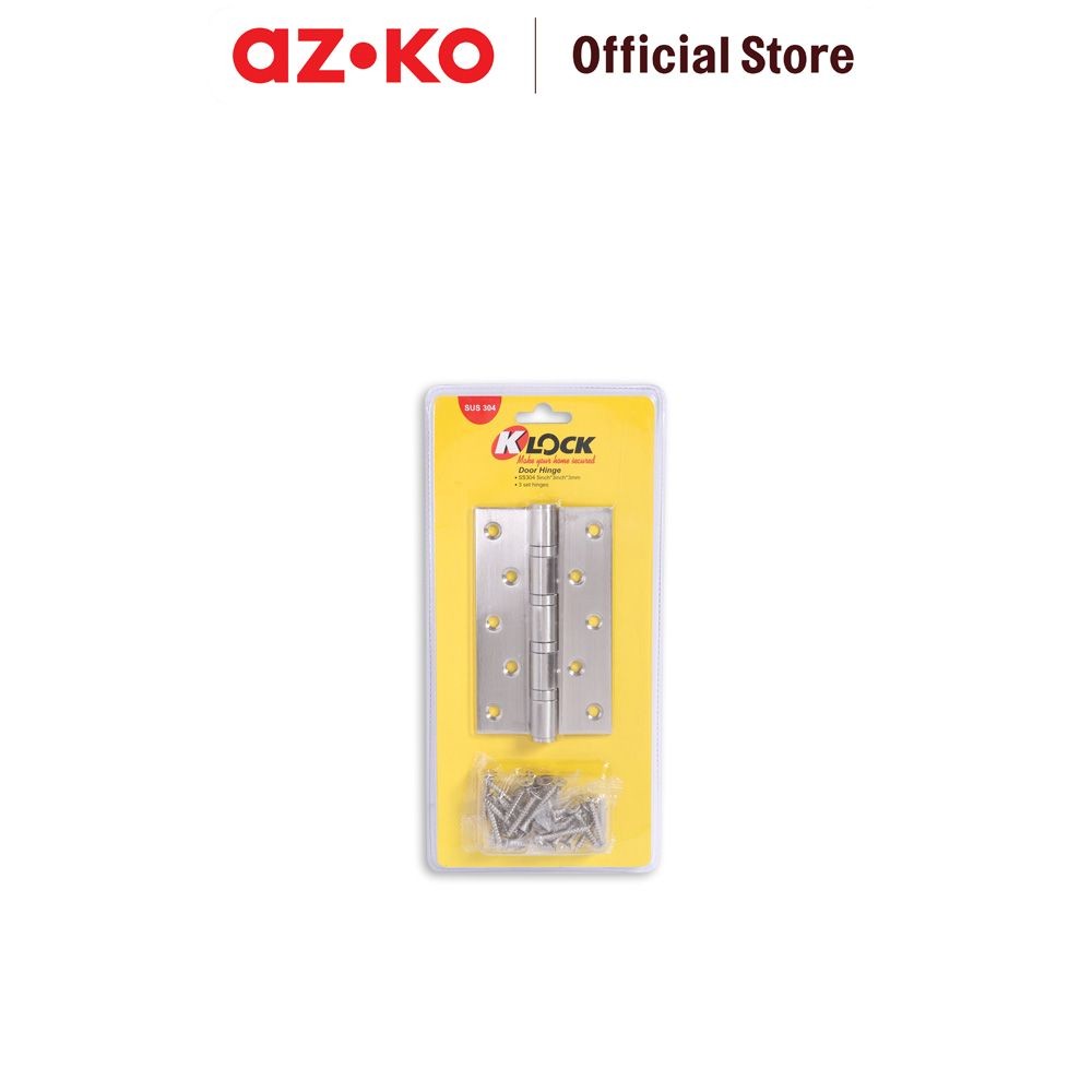 AZKO K-Lock Engsel Pintu 120 X 70 X 3 Mm 3 Pcs Door Hinges Engsel Door Aksesoris Pintu