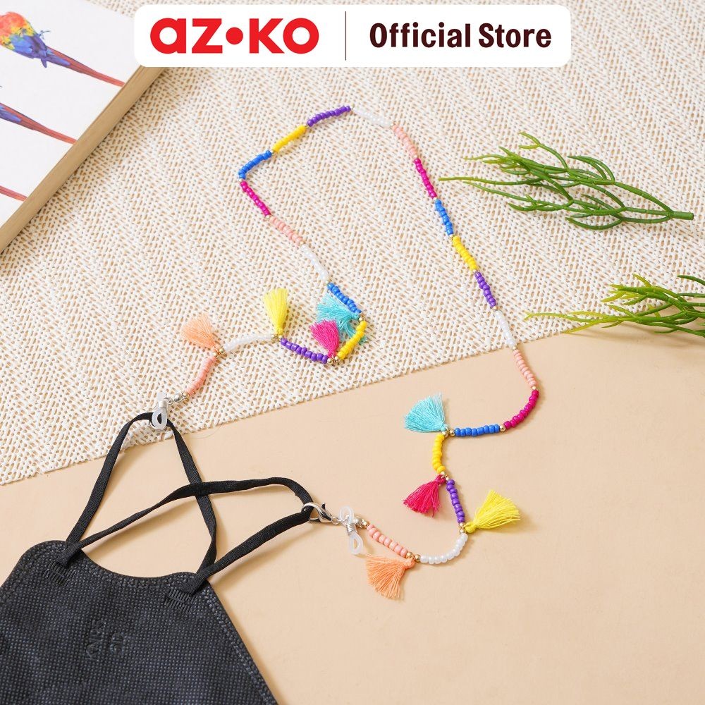 AZKO Ataru Tali Masker Beads Tassel Colorful I I Kids Toy Mainan Koleksi Anak Miniature Hero Charact