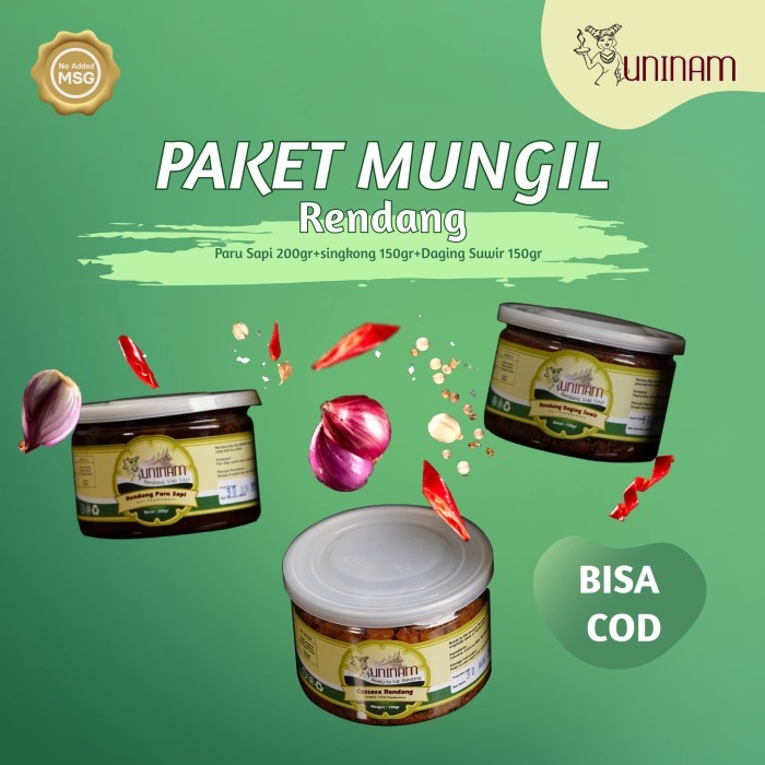 

[New]Best Seller Rendang paket 3 mungil Uninam