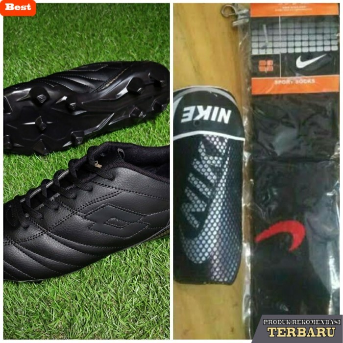 rekomendasi sepatu bola untuk kaki lebar COD Paket Lengkap Sepatu Bola Size Jumbo Ukuran 43 44 45 46