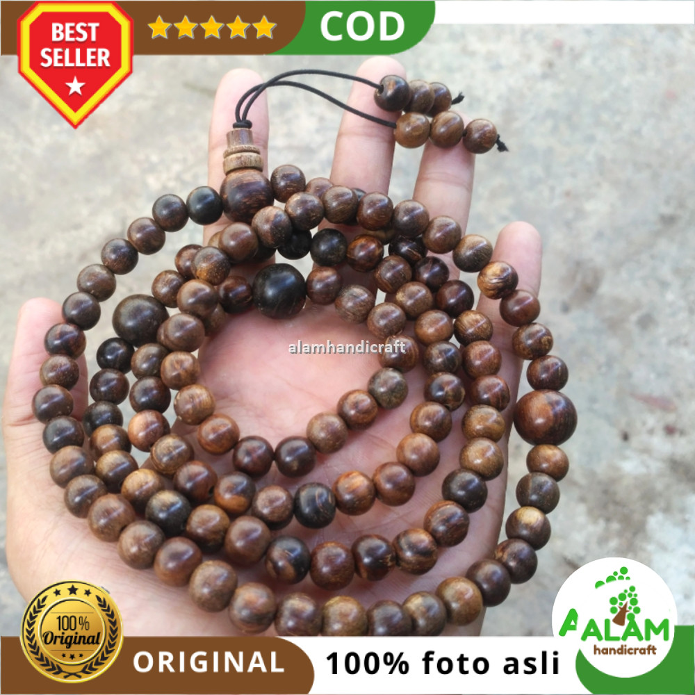 Tasbih Kayu Gaharu Wangi Super 108butir