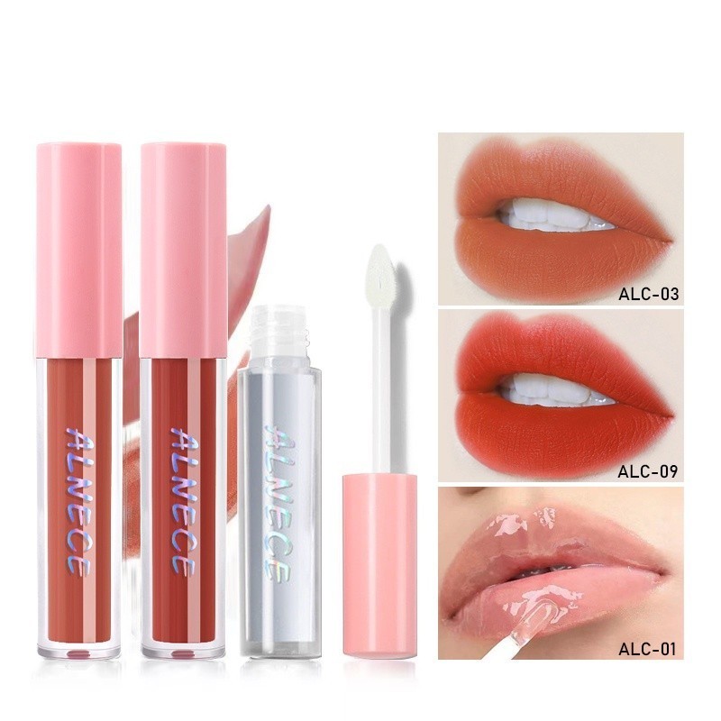 COD【ALNECE】Lasting Matte Lipcream | Lipcream Lipstick LipstikMatte Lipstik  Lembut Tahan Lama Pelemb