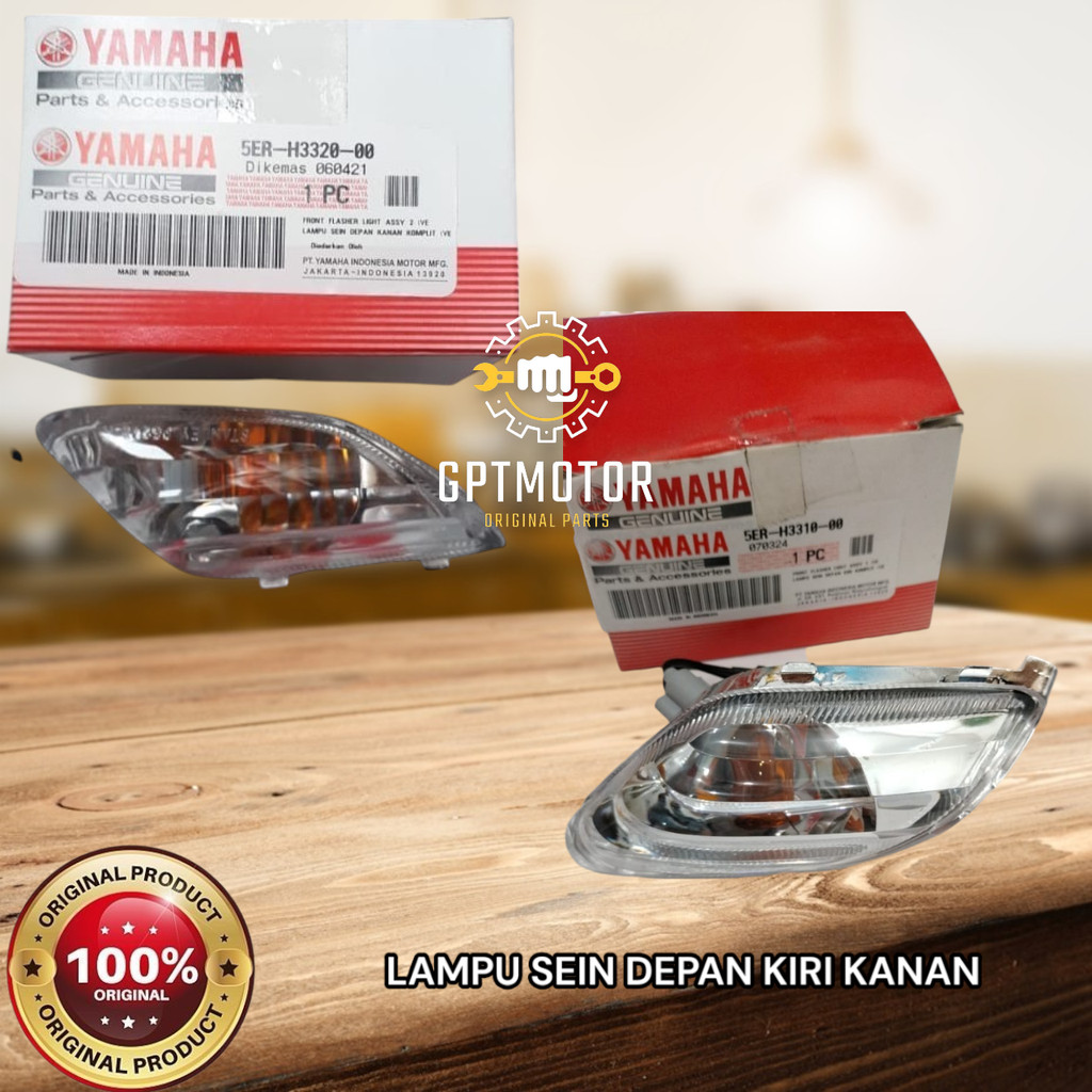 LAMPU SEIN SEN DEPAN KIRI KANAN KOMPLIT SET VEGA LAMA F1ZR YAMAHA 5ER-H3310-00 5ER-H3320-00 ORIGINAL