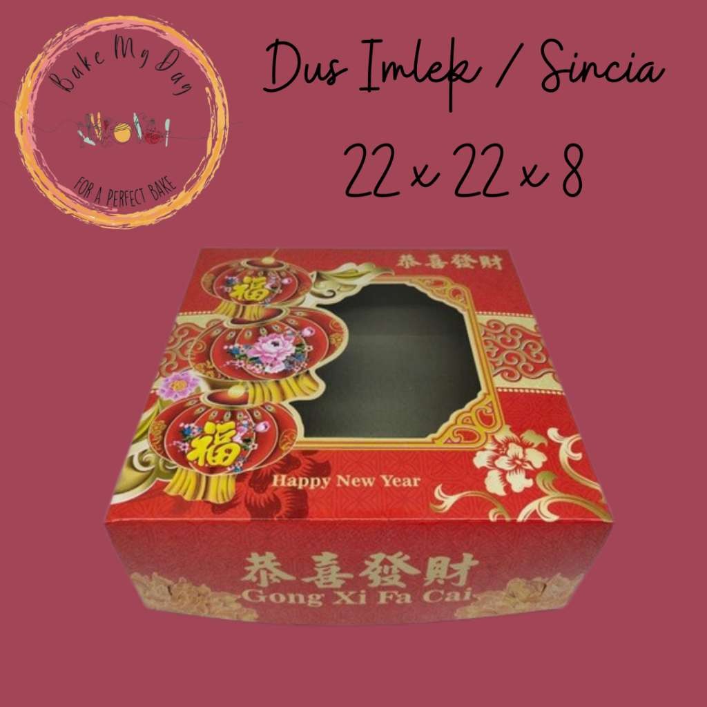 

Kotak / Dus Sincia Imlek Merah 22 x 22 x 8 cm