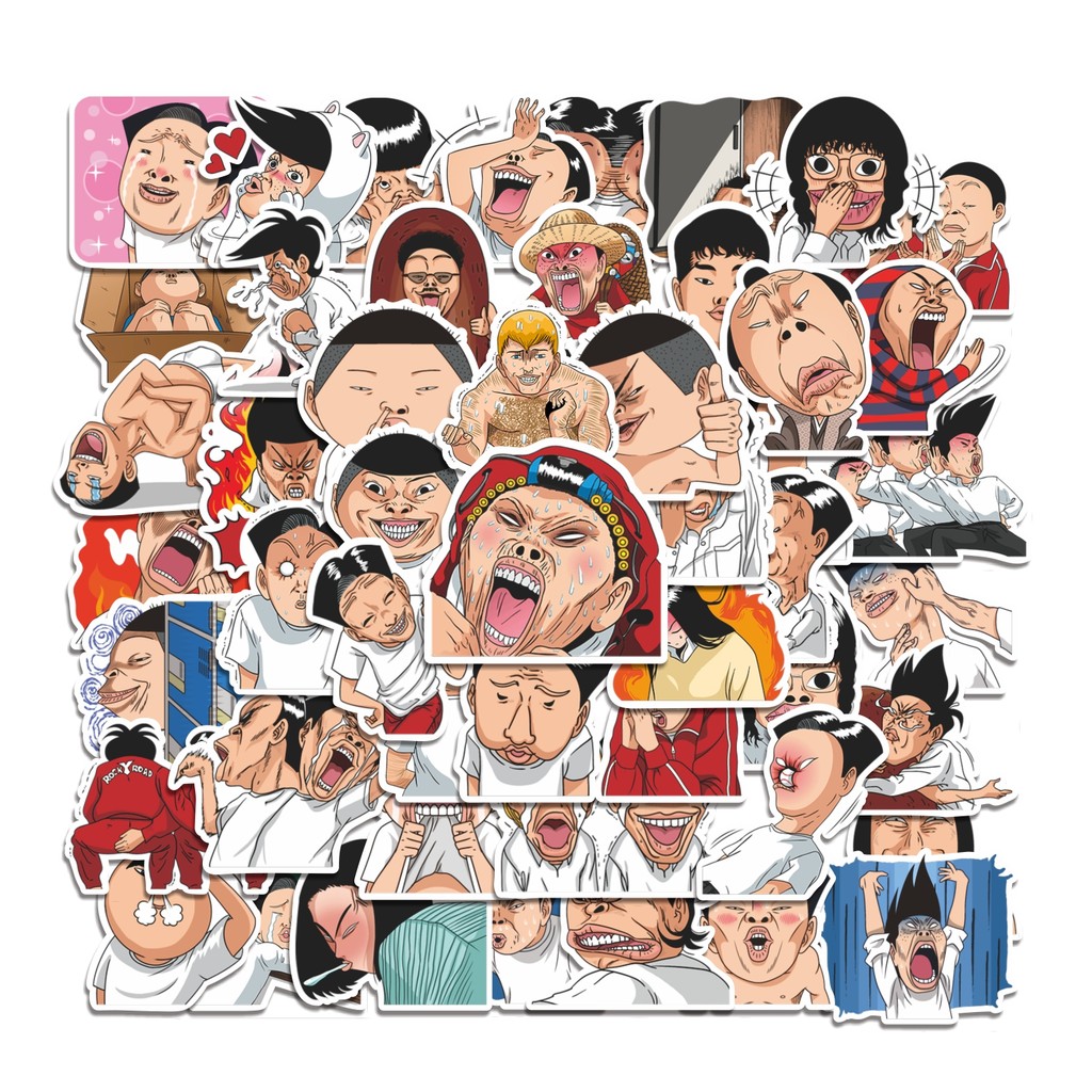 

COD 50 Pcs Stiker The Pingpong Club Lucu Anti Air Untuk Dekorasi Notebook Sepeda Skateboard Handphone DIY