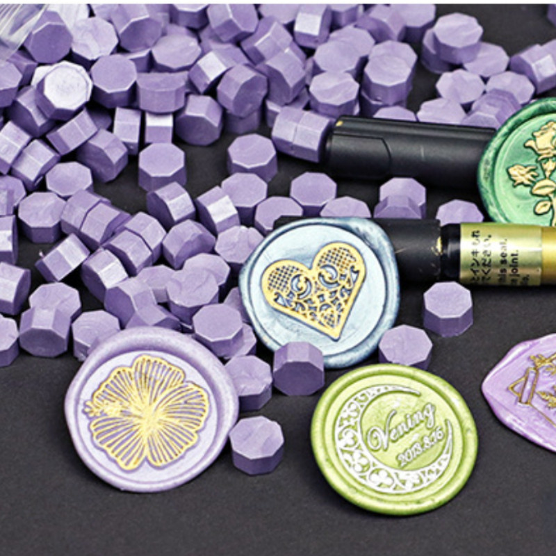 

500g/bag Vintage Metal Octagonal Wax Beads Grain DIY Stamp Envelope Invitation Wedding Craft Decoration