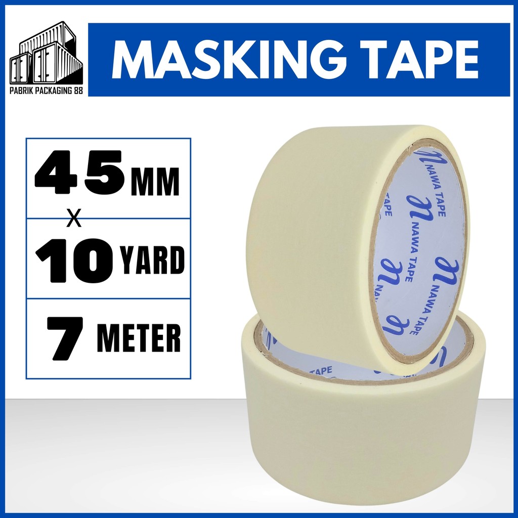 

Lakban Kertas Masking Tape Selotip Kertas 45mm x 10M 2 inch 10 meter