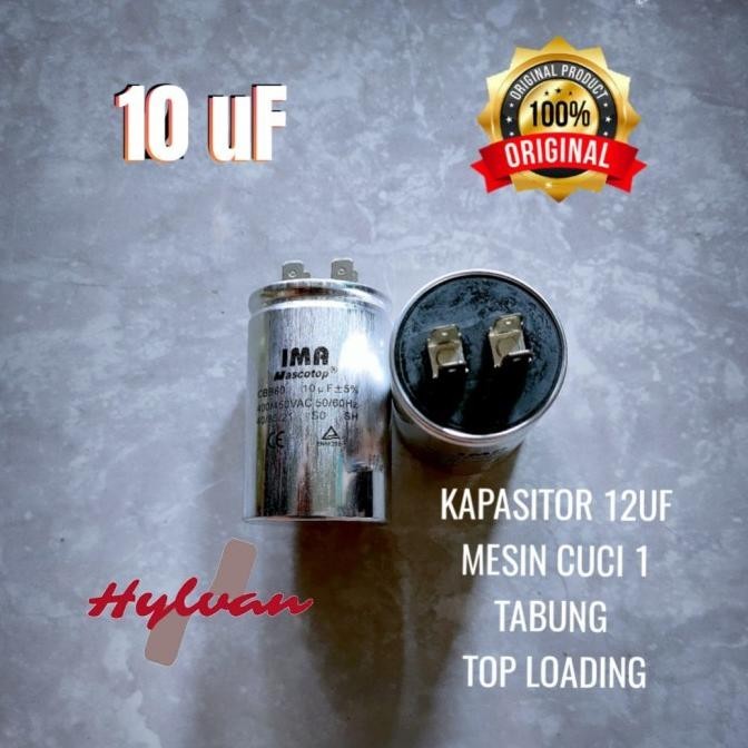 Kapasitor Mesin Cuci 10Uf Lg Dll | 1 Tabung Top Loading