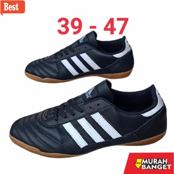 rekomendasi sepatu futsal Sepatu Futsal Adidas hitam big size pria 44-47 - Hitam, 45