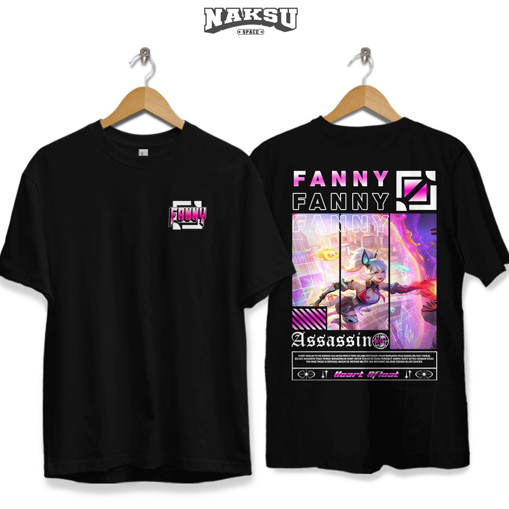 KAOS STREETWEAR MOBILE LEGENDS SKIN FANNY VALENTINE BAJU DISTRO SOFT 24S