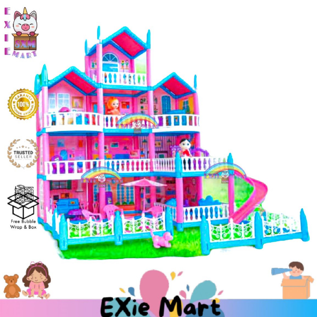 YO73 MAINAN ANAK DIY MERAKIT RUMAH BONEKA DREAM HOUSE VILLA BESAR [SS1325] - MAINAN ANAK PEREMPUAN R