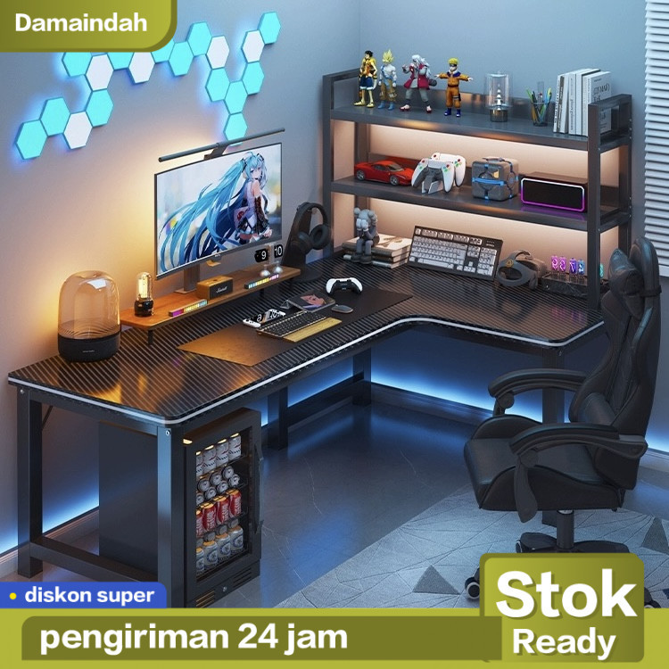 Damaindah Meja Laptop / Meja Komputer / Meja Gaming / Kamar Gaming / Meja PC / Meja Komputer Lesehan