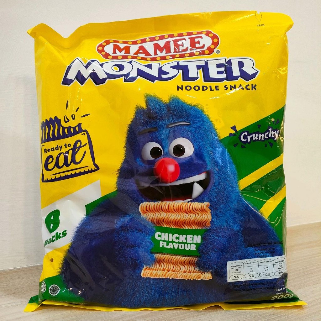 

Mamee monster mie Kremes 200g isi 8 Sachet