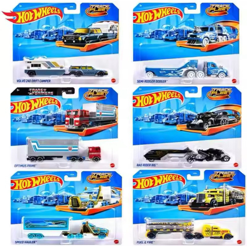 [ HYT56 ] Hot Wheels Track Fleet | Truk Trailer Special Series - Mainan Mobil Balap