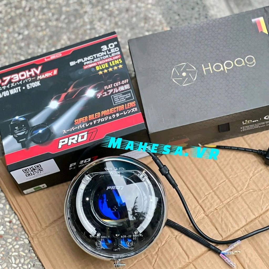 lampu biled PRO7 P730RV P750XS P770RV P770SV set minilaser HAPAG set batok Cb 125 lampu depan Pro7 O
