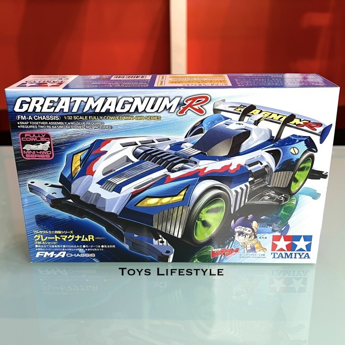 MAX Mainan Rakit Mobil Tamiya Mini 4WD - Great Magnum R (ORIGINAL)