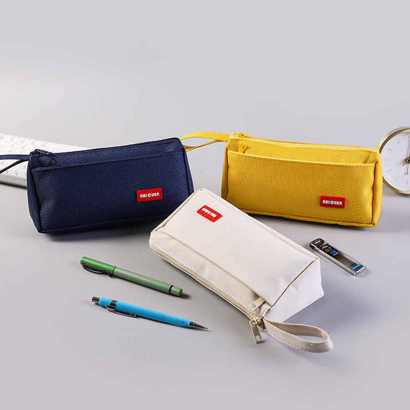 

Pencil Case Black Estuche School Supplies Pencil Pouch Trousse Scolaire Stationery Estuche Escolar Piornik School Pencil Cases