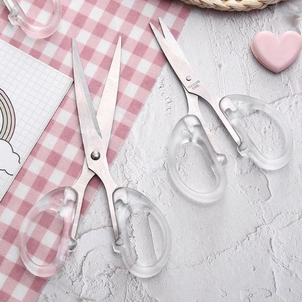 

Scissors Large - Gunting Transparan Alat Tulis Pemotong Kertas 17cm