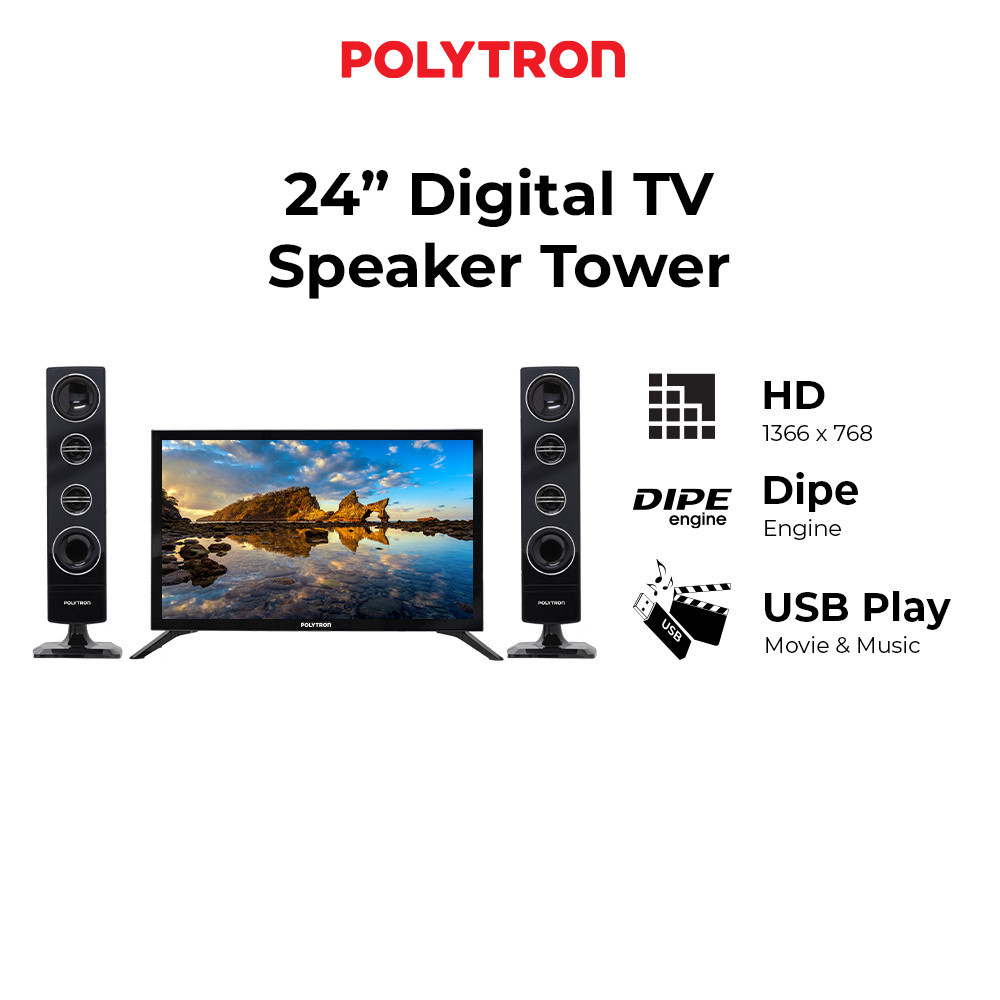 [CIREBON] POLYTRON Cinemax Digital TV 24 inch PLD 24TV1855