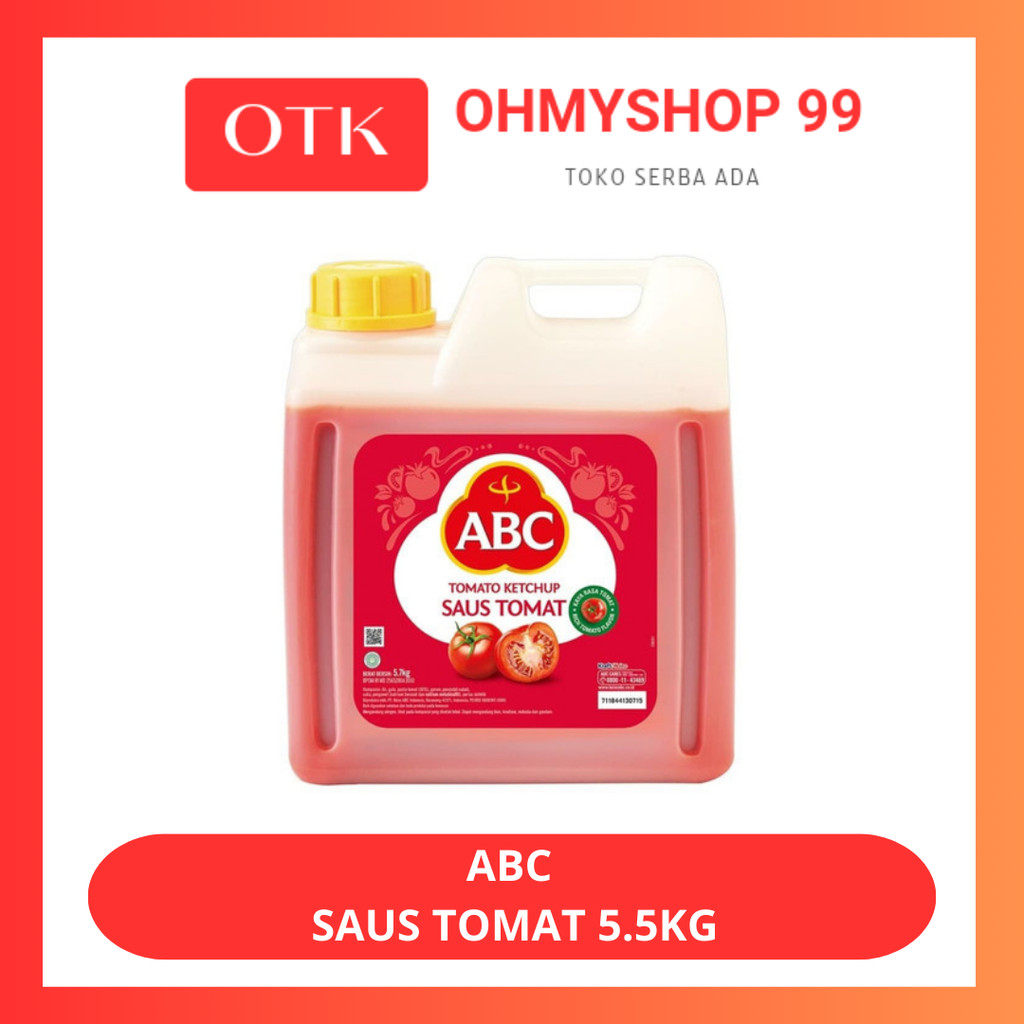 

ABC Sambal Saus Saos Tomat 5.5kg Jerycan