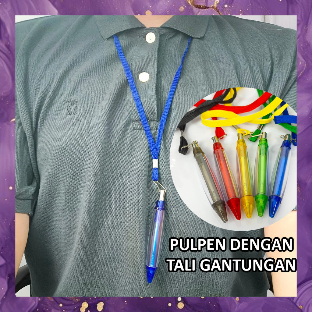 

(SBA) Pulpen TALI GANTUNGAN LEHER Cetekan Model Bulat Warna Warni Praktis Kerja Sekolah Kantor BG4742C0
