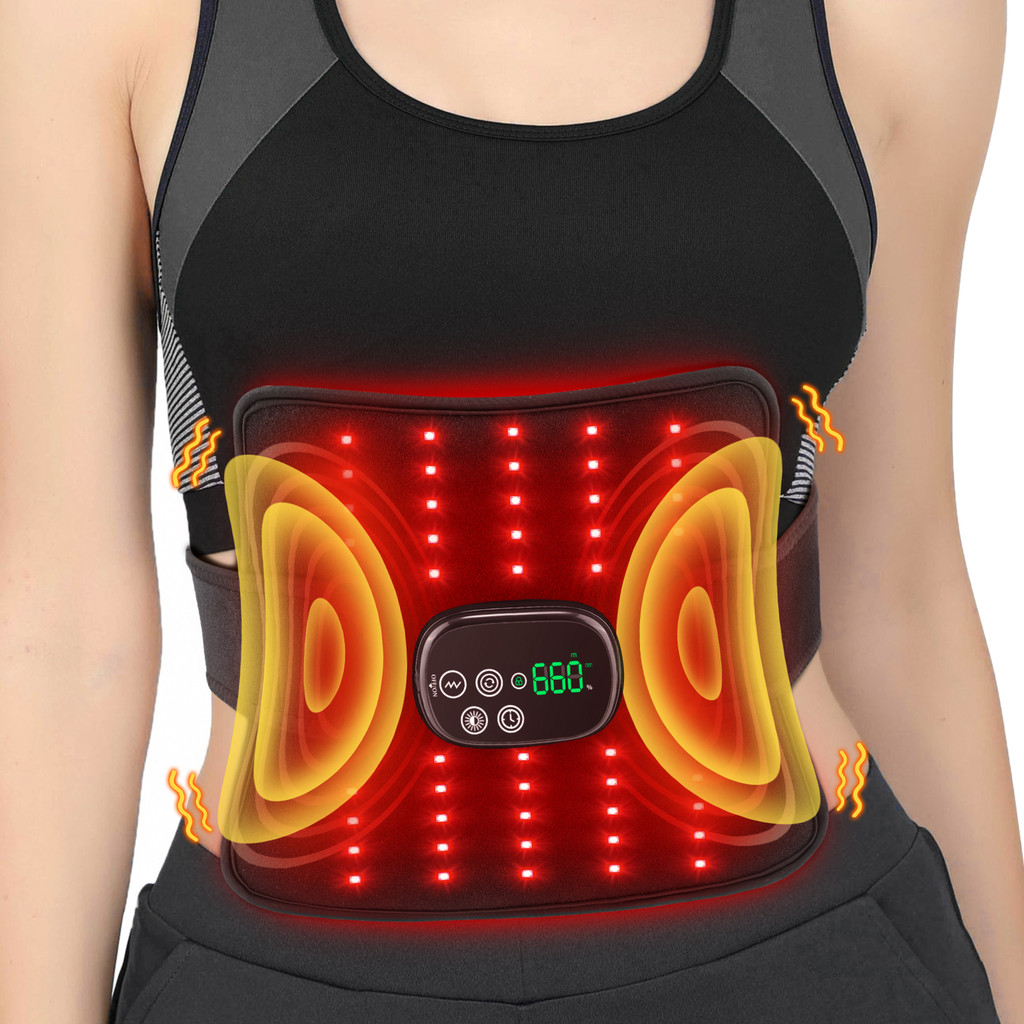

Multifunctional LED Knee Massager 660nm and 850nm Red Light Heating Vibration Massage Electric Infrared Knee Pad Leg Joint Brace
