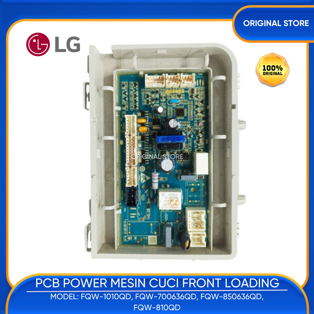 MAIN PCB POWER MESIN CUCI FRONT LOAD AQUA FQW 1010QD FQW-1010QD FQW-700636QD FQW-850636QD FQW-810QD