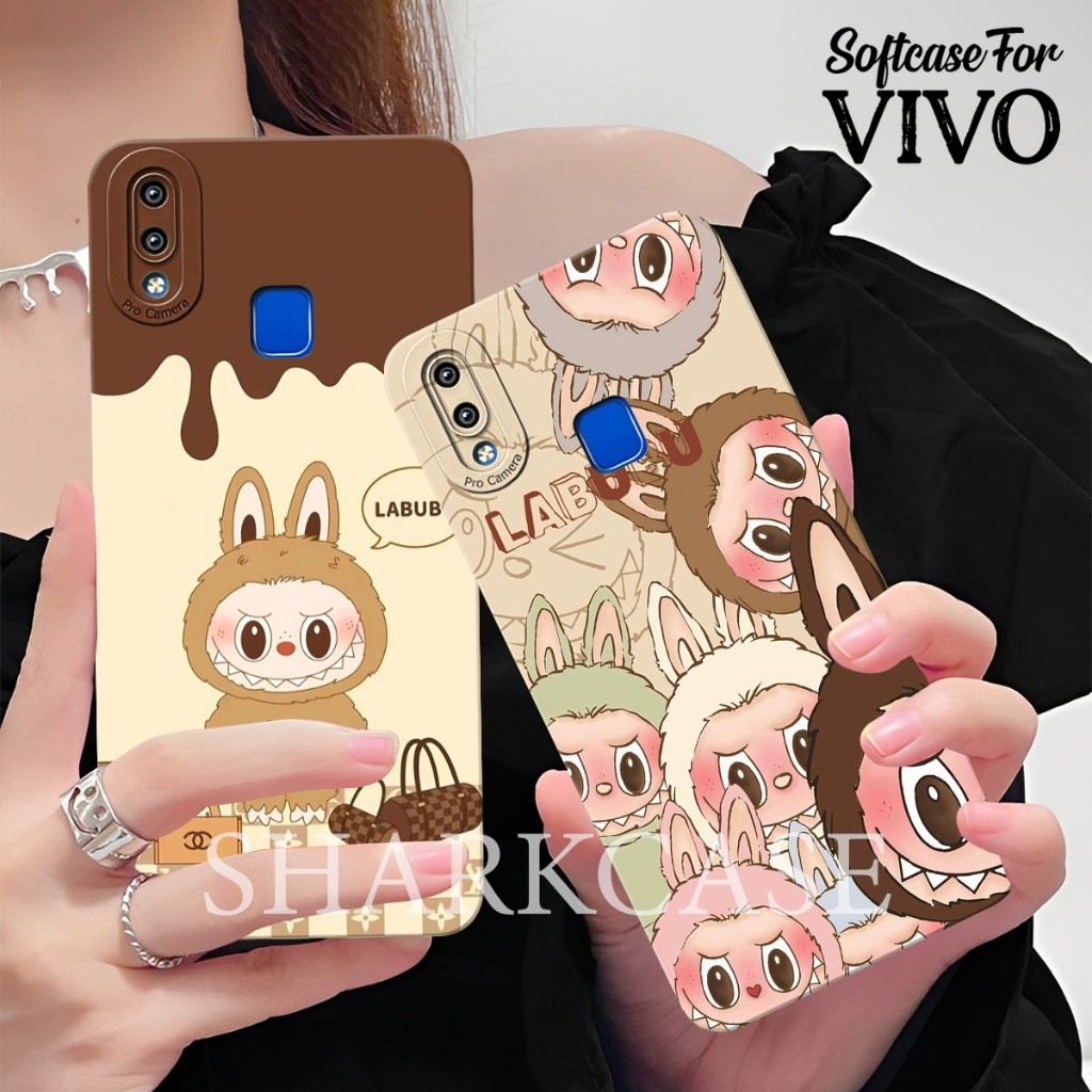 [SHARK CASE] Softcase Vivo V9 / V5 Plus / V7 Plus / Z1 Pro / V15 / V15 Pro Motif Labubu Cute Terbaru