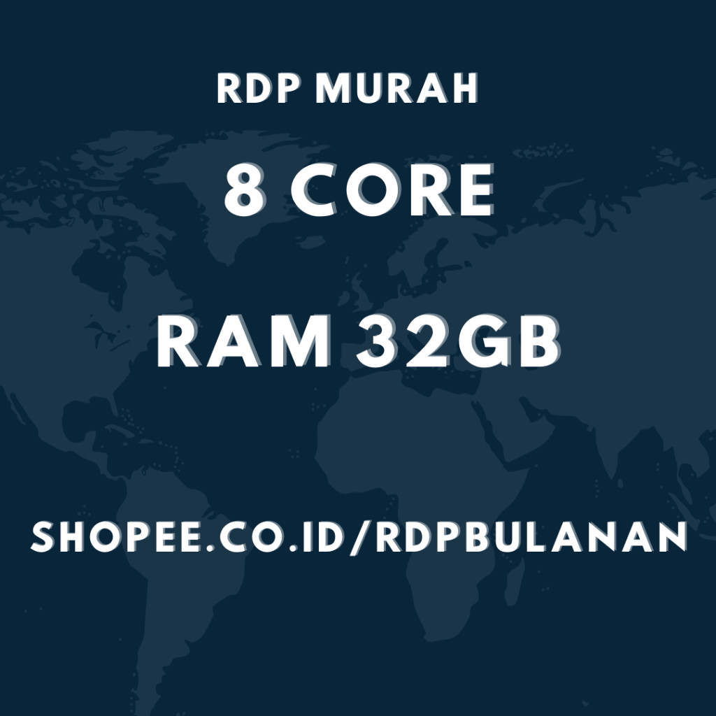 RDP MURAH HARIAN WINDOWS 8 CPU/CORE RAM 32GB   GARANSI JIKA MATI