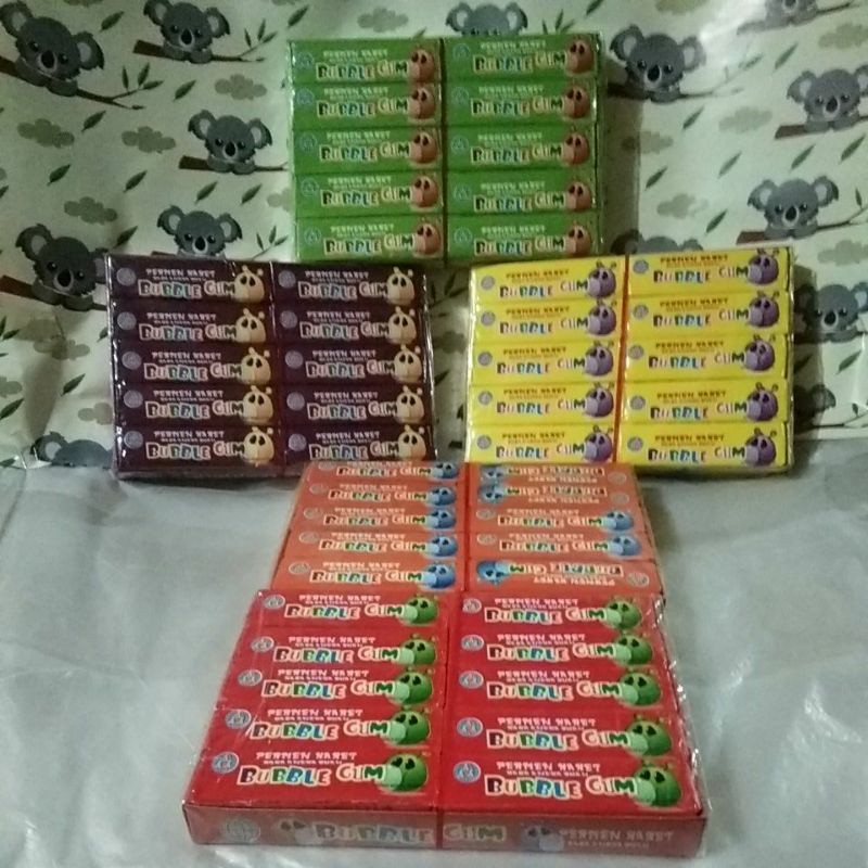 

permen karet bubble gum aneka rasa buah