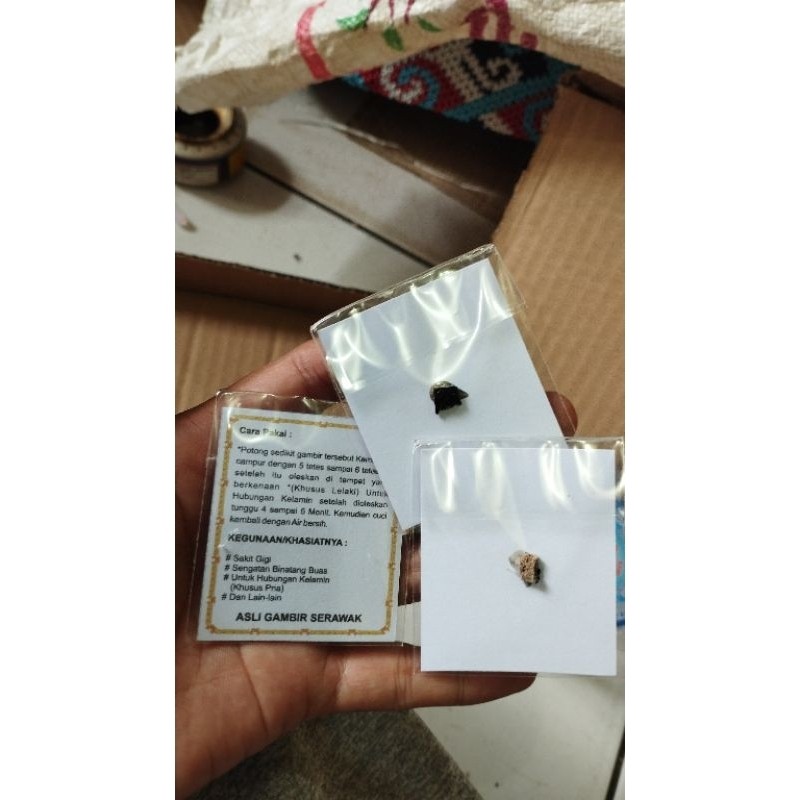 Gambir serawak padat asli