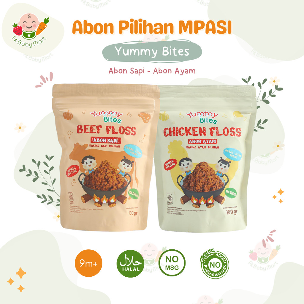 

YUMMY BITES - Abon Sapi Ayam (DAGING SAPI AYAM PILIHAN) | Makanan Snack MPASI Anak | HALAL