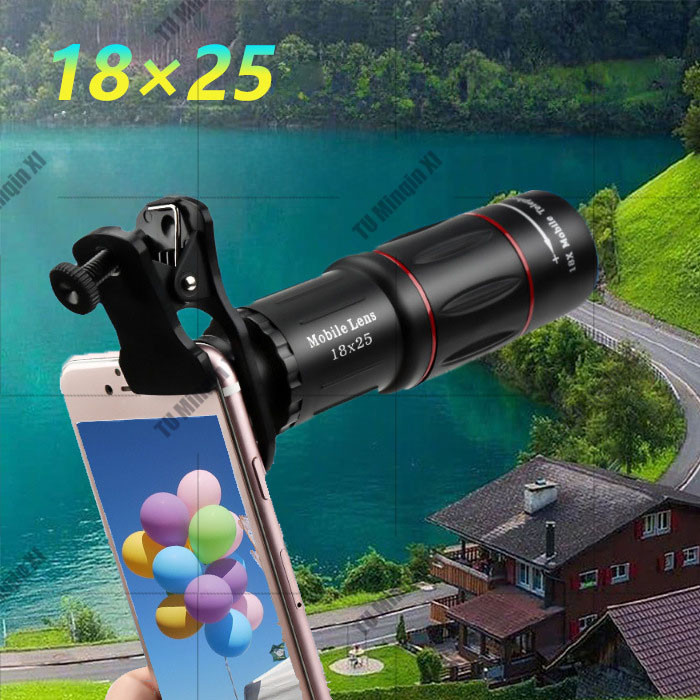 18X Handphone HD Lensa Kamera Zoom Cam Lensa Tele Tele Zoom Lens Tele Zoom Lens Universal 18X25 Came