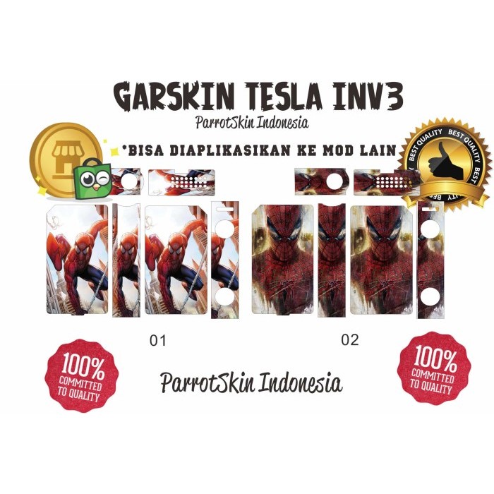 

Garskin Tesla spiderman edition by parrotskin