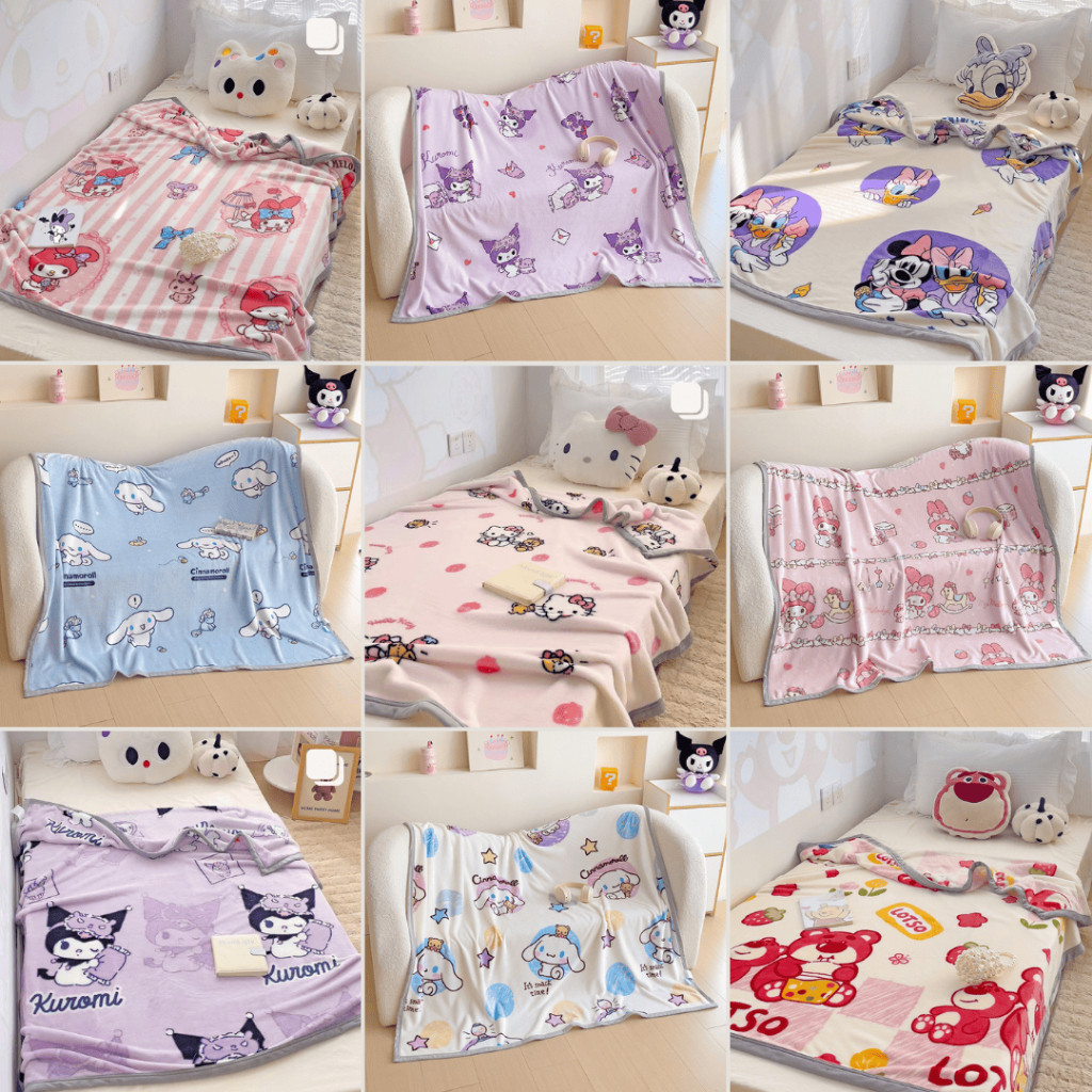 Selimut Bulu Anak Selimut Anak Selimut Kuromi Anak Selimut Disney Selimut Selimut Motif Disney Milkw