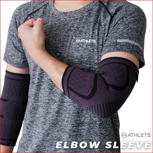Elbow Pad Support ATHLETS Deker Pelindung Siku Tangan Gym Fitness Pria Wanita Arm Sleeve Dekker Angk
