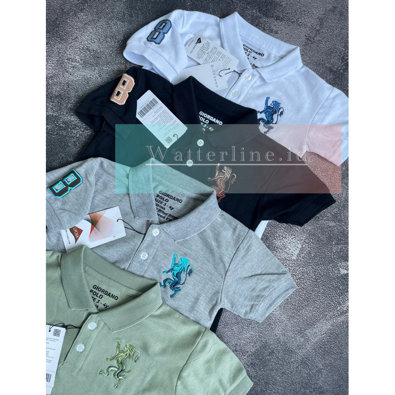 baju kaos polo anak /baju kaos kerah anak logo lion kaos kerah anak CO