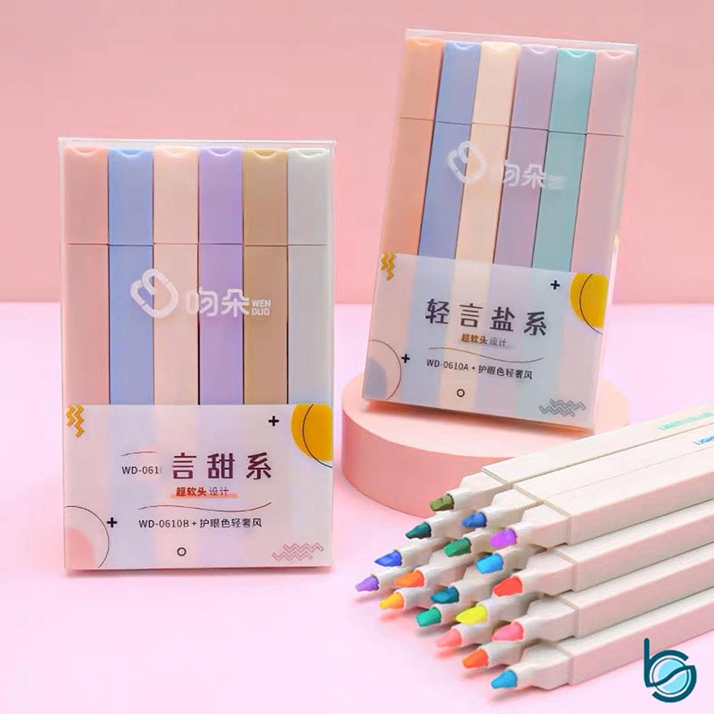 

PROMO HARI INI COD Stabilo Pastel 1 Set Stabilo Highlighter Multicolor Stabilo siswa 6PCS/SET Warna Pastel 6 Warna Lucu - Best Stationary