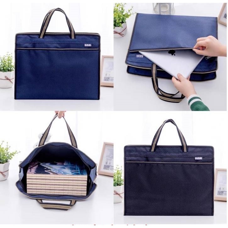

Tas Folder Kapasitas Besar Tas Tote Penyimpanan Tas Tangan Tahan Air Organizer Dokumen File Kertas