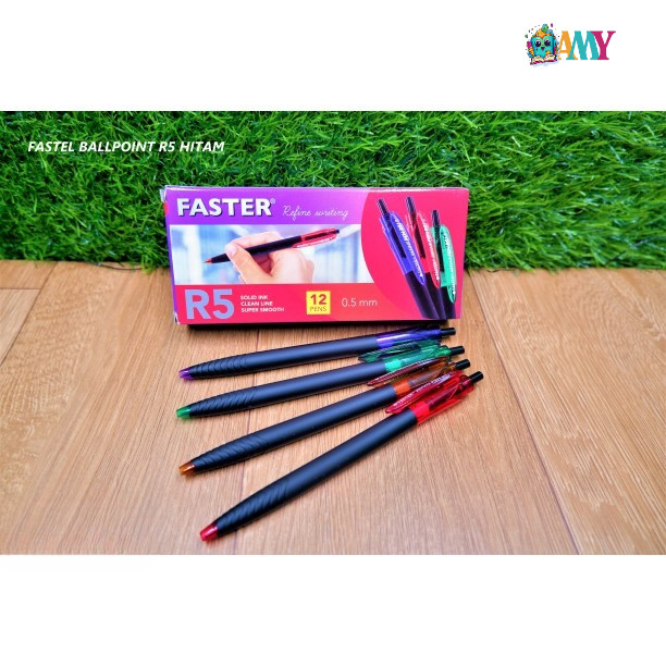 

FASTER BALLPOINT R5 HITAM AMY STASIONARY