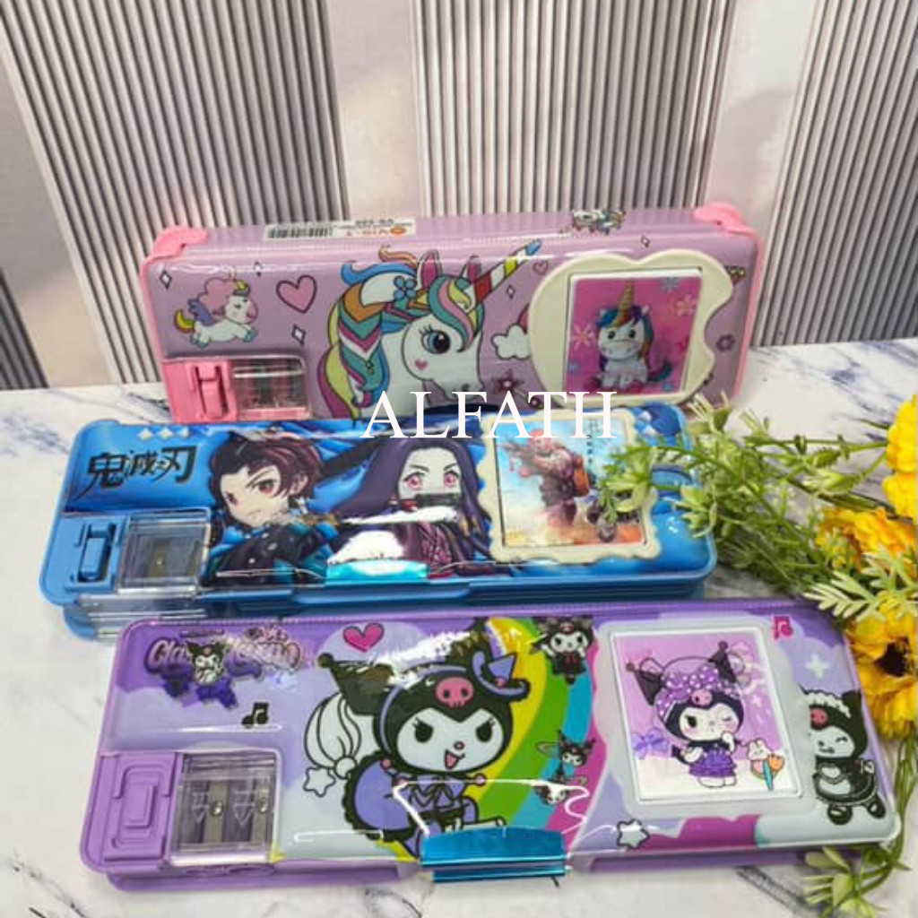 

Kotak Pensil Kalkulator / Kotak Pensil Tutup Magnet 2 Sisi + Rautan + Kalkulator LPY66-6 / Tempat Pensil / Tepak Pensil / Pencil Case / Box Pen / Boks Pensil